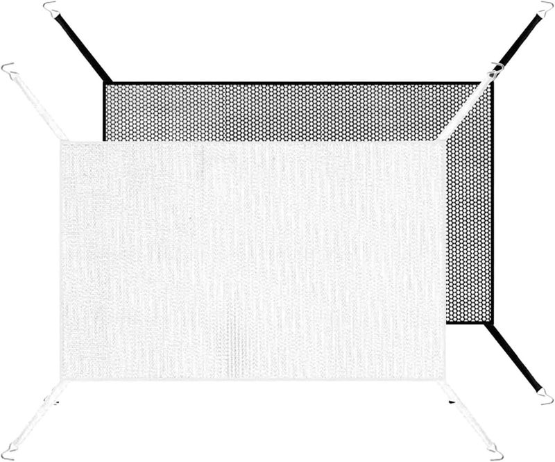 Vehicle Radiator Bug Screen for Honda Civic 4DR Sedan 2006-2011, Blocks Catkins Leaves Mud Sand Auto Condenser Protector Front Grille Insert Cover,2pc-Black White - Image 1