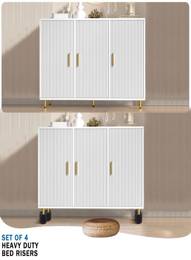 ANNKUT Furniture Risers 2 inch，Round Bed Risers Heavy Duty，Elevation in Heights 1 or 2 Inch for Chair Table and Desk Legs Lifting，Adjustable Bed Lifts Risers(Pack of 4 Riser,Black) - Image 5