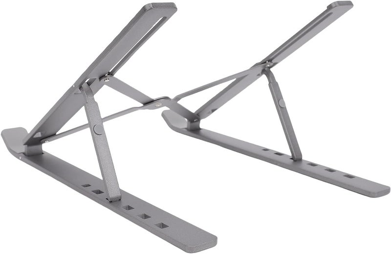 Laptop Desk Stand,Adjustable Computer Stand,Aluminum Alloy Foldable Computer Stands Holder,6 Heights Lightweight Non Slip Foldable Laptop Holder Mount for 10 to 15.6in Computers - Image 3