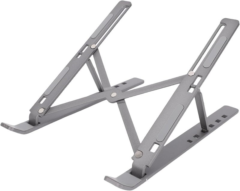 Laptop Desk Stand,Adjustable Computer Stand,Aluminum Alloy Foldable Computer Stands Holder,6 Heights Lightweight Non Slip Foldable Laptop Holder Mount for 10 to 15.6in Computers - Image 5
