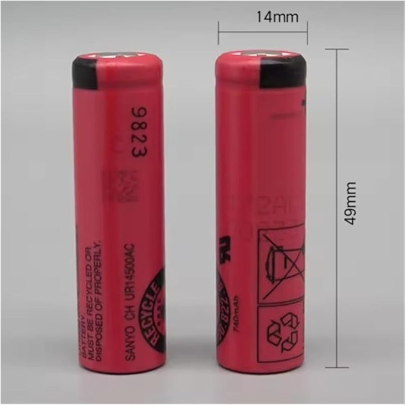 SteFik 2Pcs UR14500AC 3 7V 740mAh Flat Head Battery for Braun Oral B Pro 2 S5 S6 S7 S51 53B 73S 4200 5762 Shaver - Image 3
