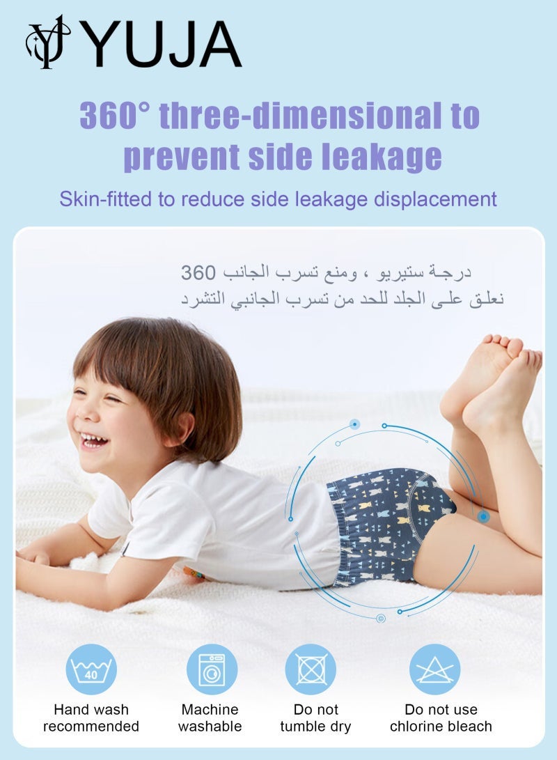 YUJA 4-Pieces Baby Potty Training Pants, Breathable Potty Training Underwear, Toddler Training Underwear for Boy and Girls, Size 100 / 110 - Image 5