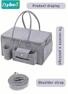 Home For Each - Portable Diaper Caddy Storage Bag with Roll Lid