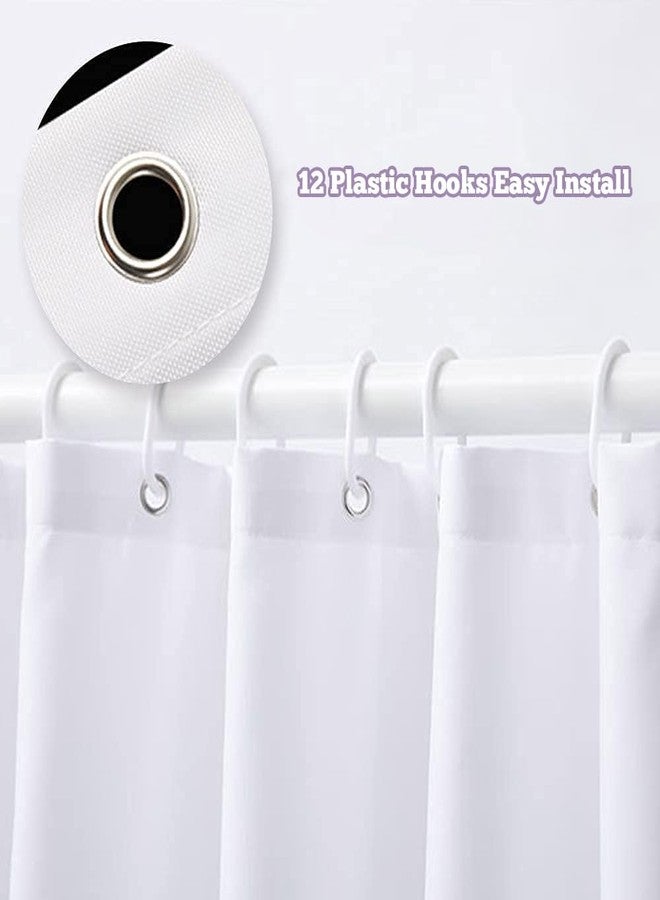 MESHELLY Vintage Purple Christian Shower Curtain 60Wx72H Retro Floral Bible Verse Bathroom Curtain Scripture Bath Curtain Fabric Rustic Flower Butterfly Quotes Bathroom Decor with 12 Hooks - Image 5