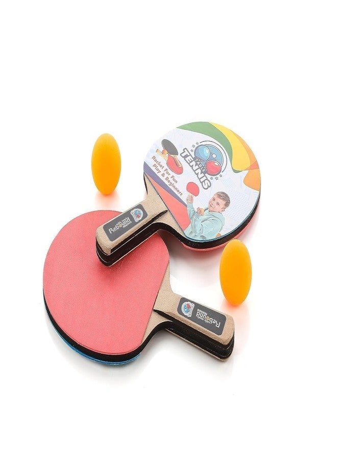 Calyxia Training Practice Set for Table Tennis Trainer Rebound Rackets and Balls: 1 Piece Training Stand with Accessory | 2 Pieces Premium Wooden TT Rackets | 2 Pieces Table Tennis Balls - Image 2
