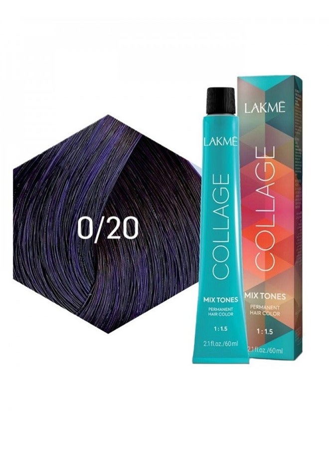 LAKME Lakme Collage Permanent Hair Color 0/20 