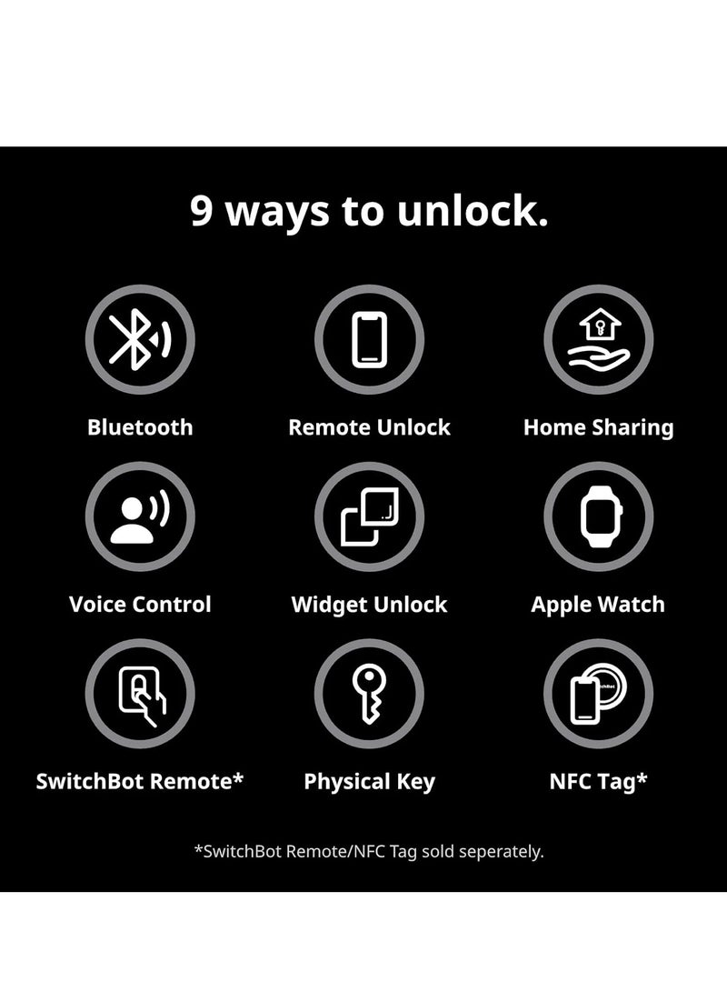 SwitchBot Smart Lock Pro, Keyless Entry Door Lock, Smart Door Lock Front Door, Electronic Smart Deadbolt, Fits Your Existing Deadbolt in Minutes, Add SwitchBot Hub2 to Support Matter, Alexa and Google - Image 5
