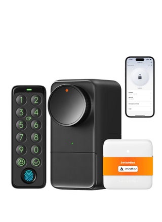 SwitchBot Lock Pro Smart Door Lock W3500000 – Retrofit Installation, Voice Control, Auto-Lock, Compatible with Alexa, Google, Siri, Matter Support (with Hub 2) - pzsku/ZC4F6FB1E3937F4E86F25Z/45/_/1720690631/89bab886-c26e-4c55-aee3-a679a89ca780