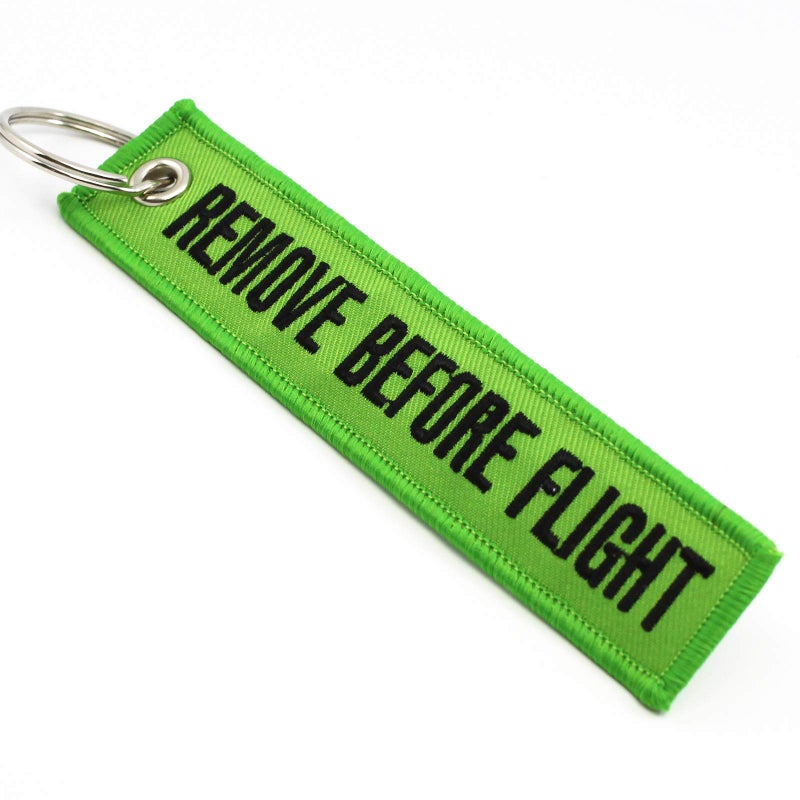 Rotary13B1 - Remove Before Flight Keychain - Lime Green - Image 3