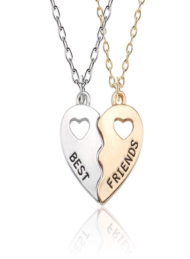 Sisadodo BFF Friendship Necklace for 2 - Best Friend Necklaces BFF Gifts for 2 Matching Heart Best Friends Forever Pendant Necklaces Set¡ - Image 2