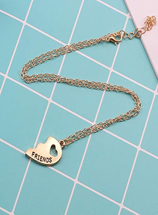 Sisadodo BFF Friendship Necklace for 2 - Best Friend Necklaces BFF Gifts for 2 Matching Heart Best Friends Forever Pendant Necklaces Set¡ - Image 4