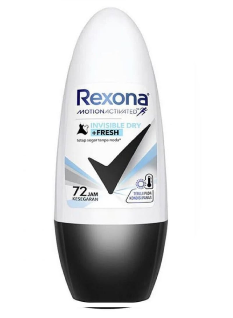 Rexona 72Hr Invis Dry+Frsh Roll On 50Ml