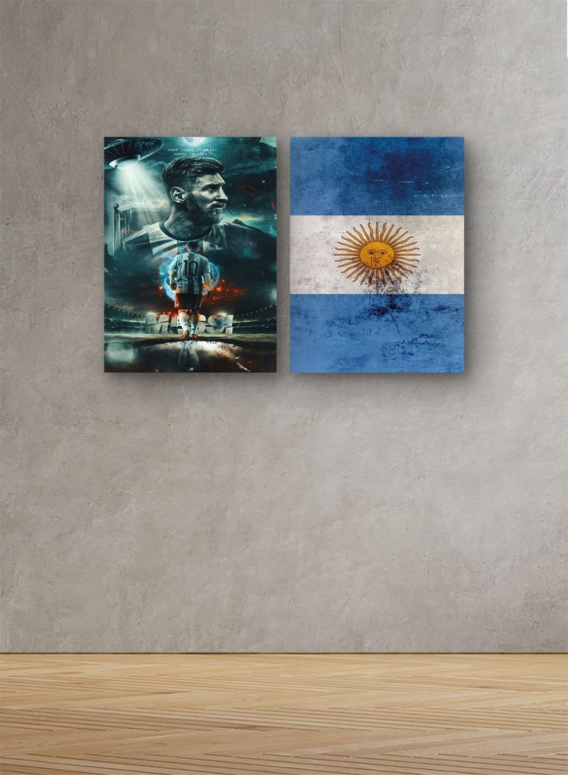ماركتنا لوحة خشبية لرياضة لبطولة كأس العالم لكرة القدم 60x80سم 0.5كغ - Image 1