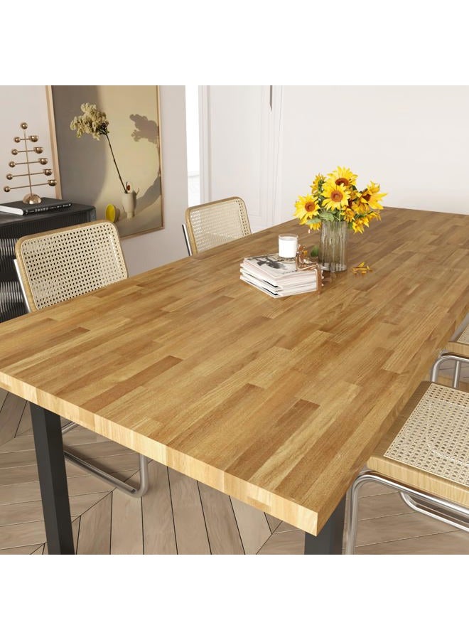 STICKEEP Butcher Block Contact Paper Self Adhesive Wood Wallpaper Peel and Stick Countertops Waterproof Light Wood Contact Paper for Cabinets Camper Kitchen Countertop Peel and Stick 17.71 x 118 in - Image 3