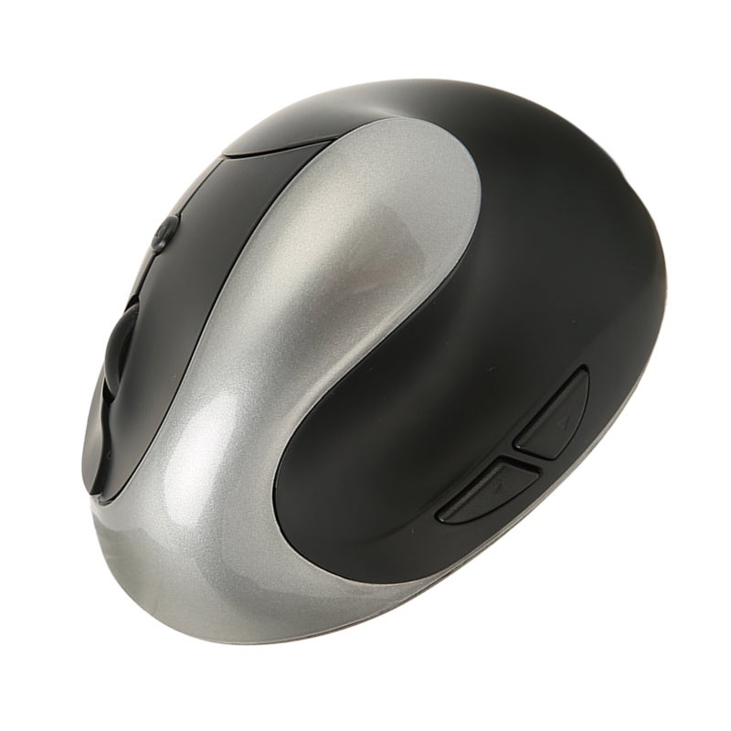 HYSJ Wireless Vertical Mouse 3-Level DPI Grey - Ergonomic Design for Wrist Relief - 2.4GHz Wireless Ergonomic Mouse for Office - Image 4