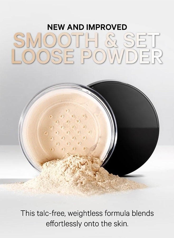 Kevyn Aucoin Smooth & Set Loose Powder with Puff: Universal shade, all skin types & tones. Sheer, lightweight, blends well, blurs imperfections, reduces shine. Makeup artist go to for even skin finish - Image 3