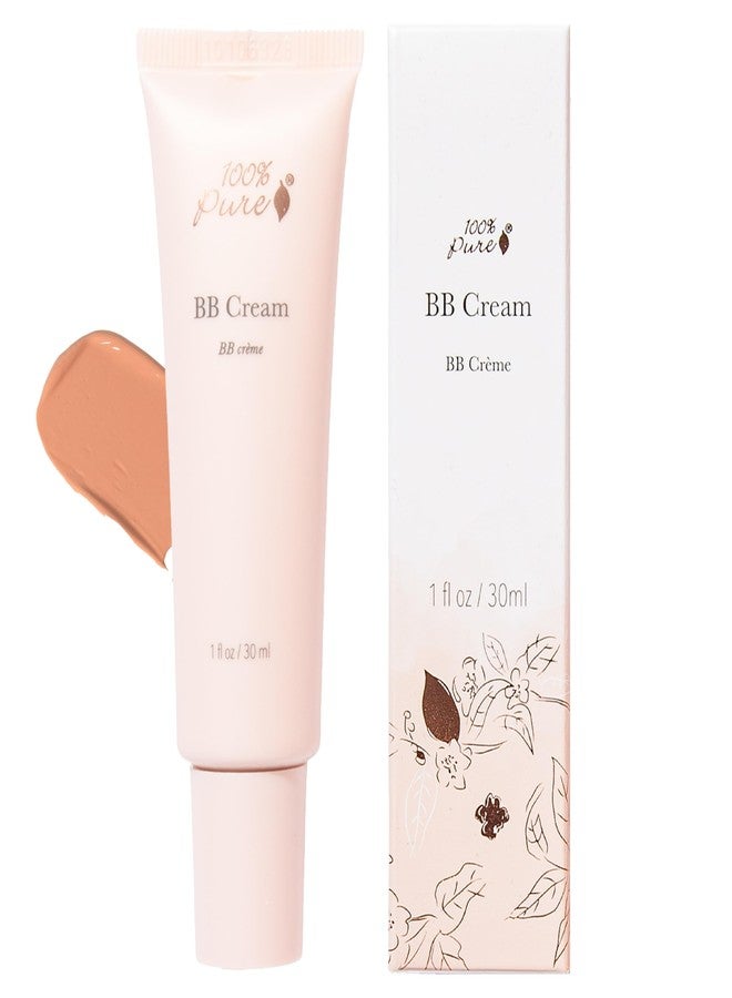 100 % Pure 100% PURE BB Cream Shade 20 Aglow Full Face Coverage Skin Care & Glow - All-In-One Primer Concealer & Foundation Makeup - Shimmery, Dewy Youth Medium Color w/Warm Undertone - Vegan - 1 Fl Oz - Image 1