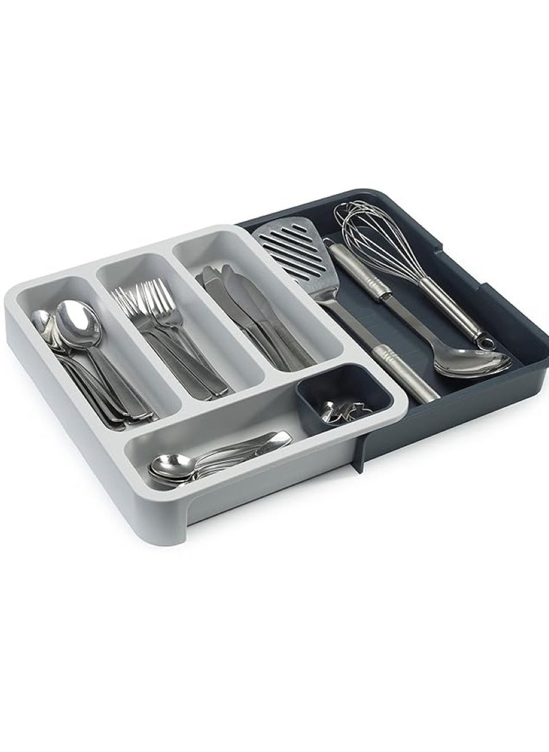Joseph Joseph Drawerstore Expandable Cutlery Tray Grey  - Image 1