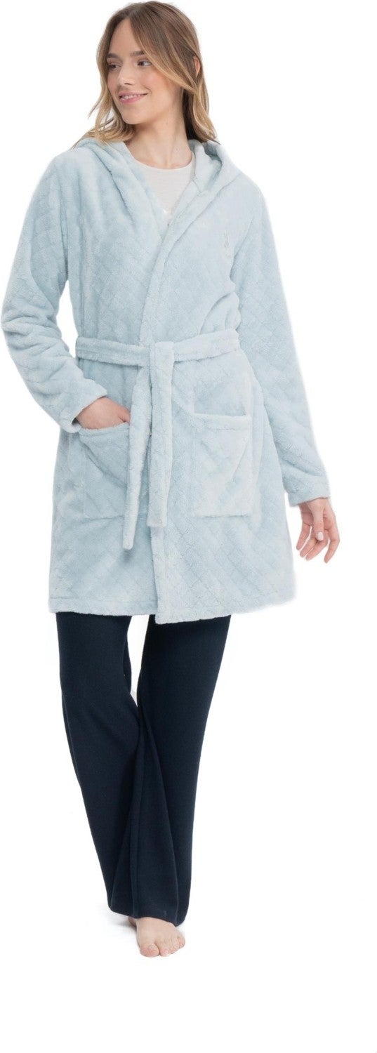 U.S. Polo Assn. Women's Fleece Robe - Image 1