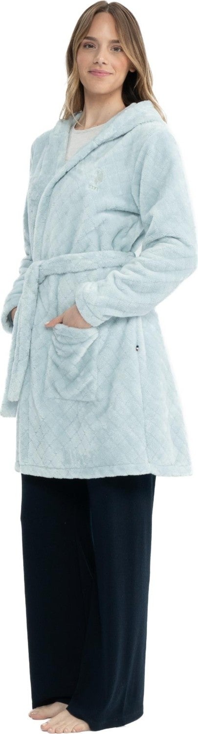 U.S. Polo Assn. Women's Fleece Robe - Image 3