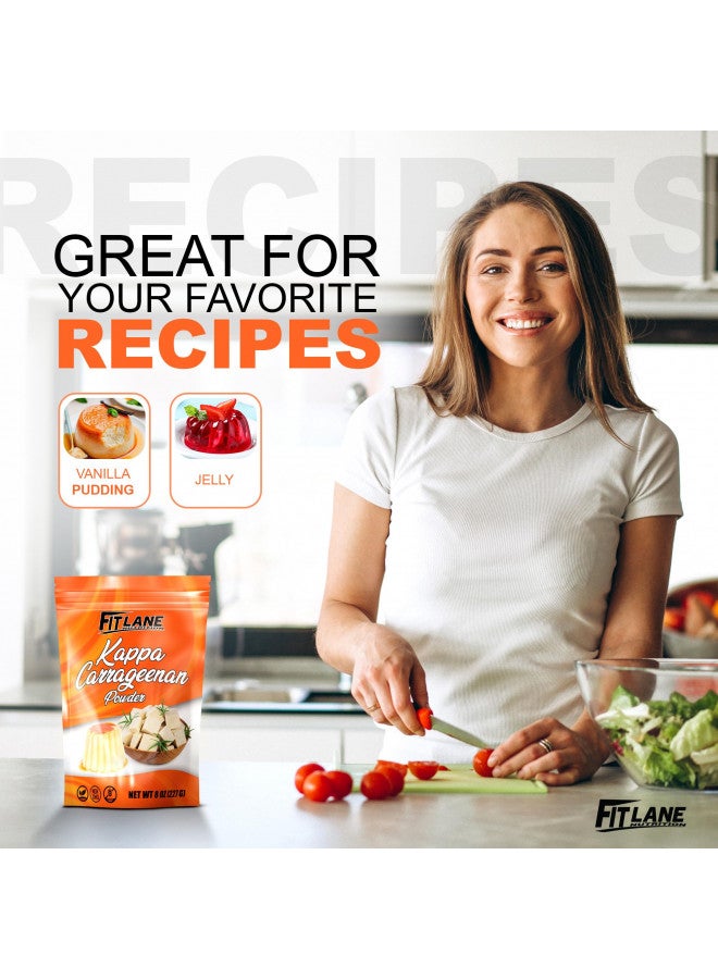 Fit Lane Nutrition Kappa Carrageenan Powder, for Vegan Cheese, Non-GMO. Refined Food Grade. 8 oz Bag.  - Image 3