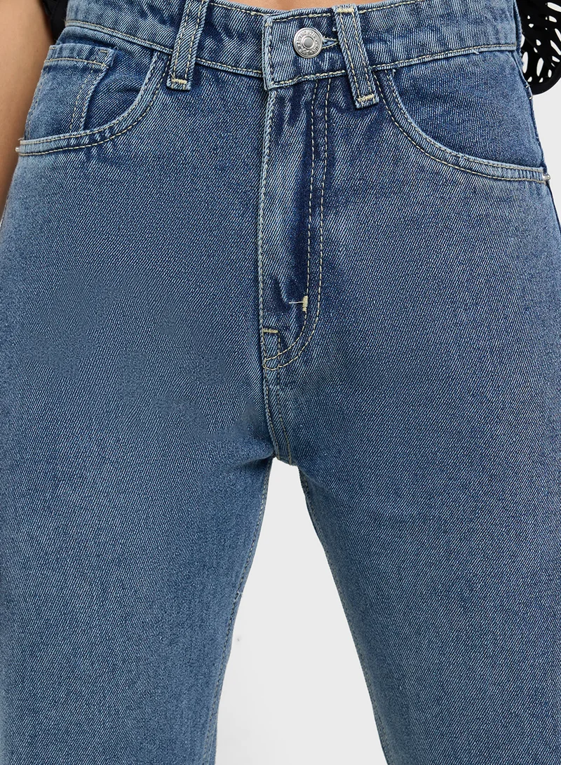 Ginger High Rise Mom Jeans