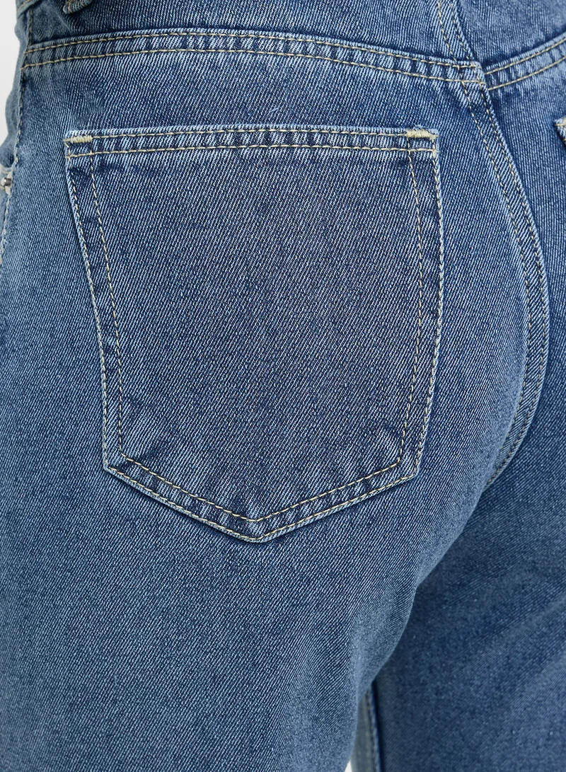 Ginger High Rise Mom Jeans