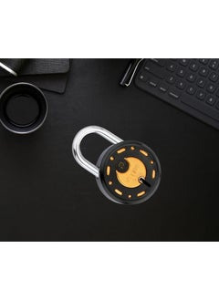 ONEPRO Onepro Padlock Combination Series Active Gold Black Finish with 9 Keys Lock and Keys for Home Door Shutter Shop Main Gate  - Image 1