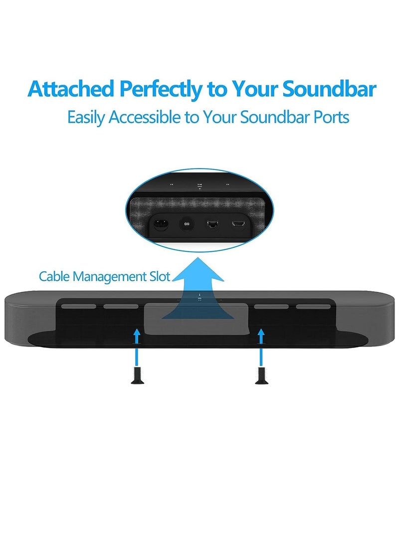 Rugged Metal Wall Mount Utility Display Stand with Cable Management for G1/BeamG2 Soundbar Wall Mount for Gen 1 Gen 2 - Image 2