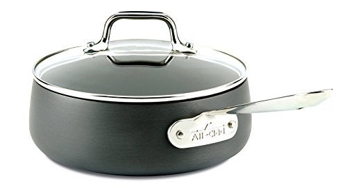 All-Clad HA1 Hard Anodized Nonstick SaucePan 2.5 Quart Induction Oven Broiler Safe 500F, Lid Safe 350F Pots and Pans, Cookware Black - Image 5