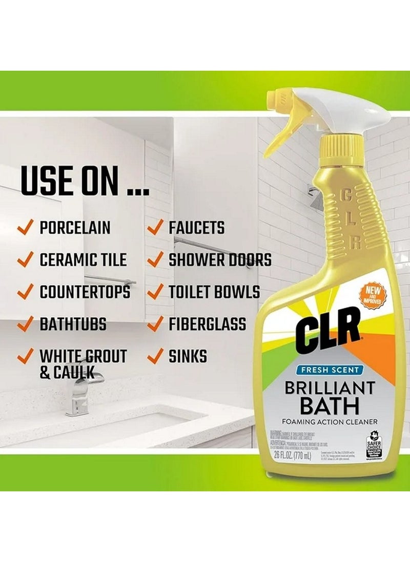 CLR - Brilliant Bath Fresh Scent Foaming Action Cleaner 770 ML - Image 1