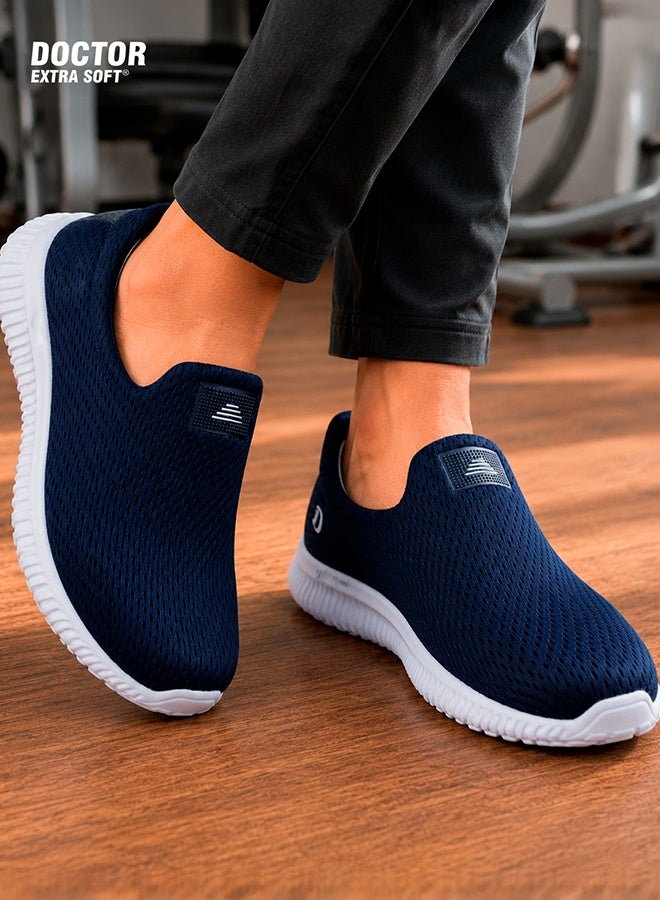 DOCTOR EXTRA SOFT Men’s Memory Foam Running & Walking Shoes | Lightweight Sports, Gym, Training, Jogging Loafers | Breathable Slip-On Casual Sneakers for Men & Boys – D-2002 - Image 1