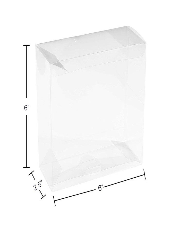 Hammont Clear PET Plastic Storage Boxes - Transparent Gift Boxes, Empty Containers Packing Box for Party Favors Ideal for Cookies, Ornament, Gifts, Wedding, Birthday and Parties - 6"x6"x2.5" (8 Pack - Image 3