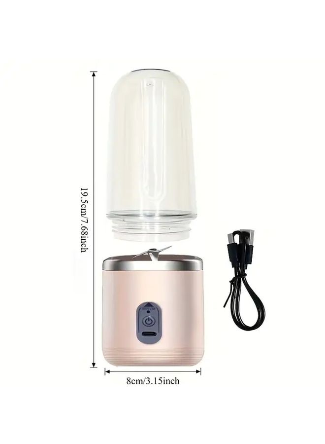 USB Mini Blender Cup Blue Portable Smoothie Maker 20000 RPM 6 Blade Ice Crushing - Image 2