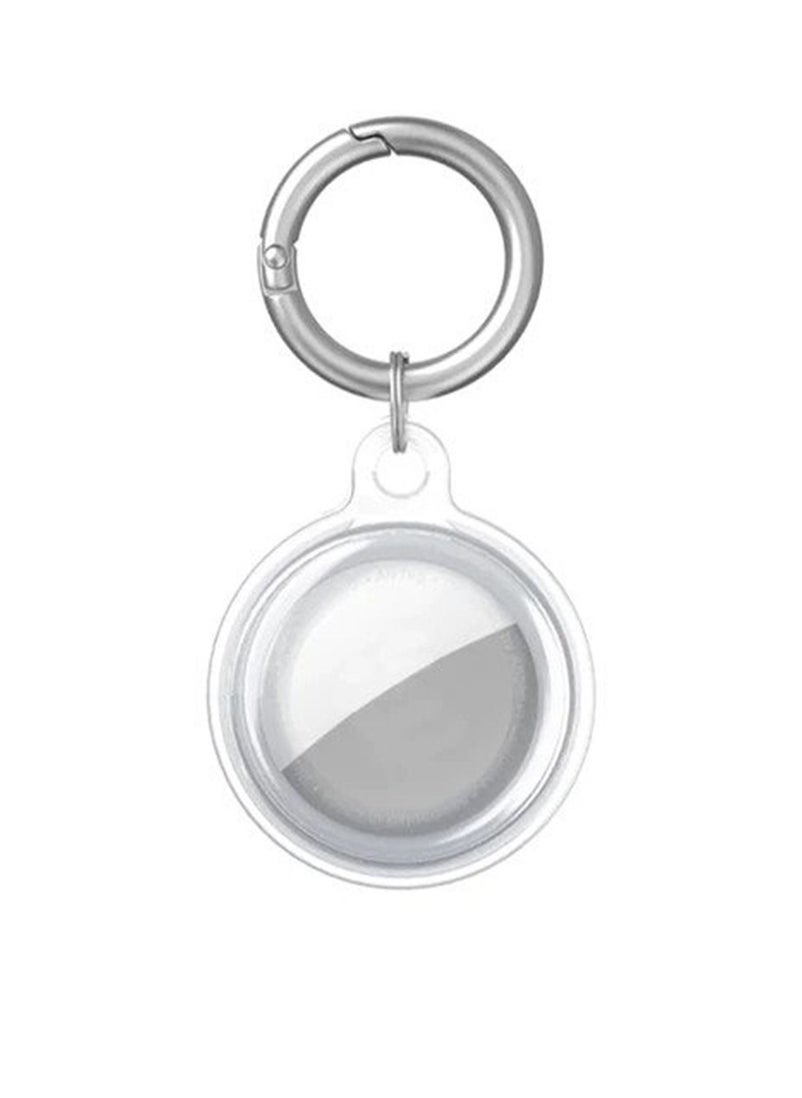 BSNL - BSNL Transparent TPU Case for Airtag Protection Case Locator Silicone Protector Anti-lost Device Keychain Shell For Apple Airtags Transparent - Image 1