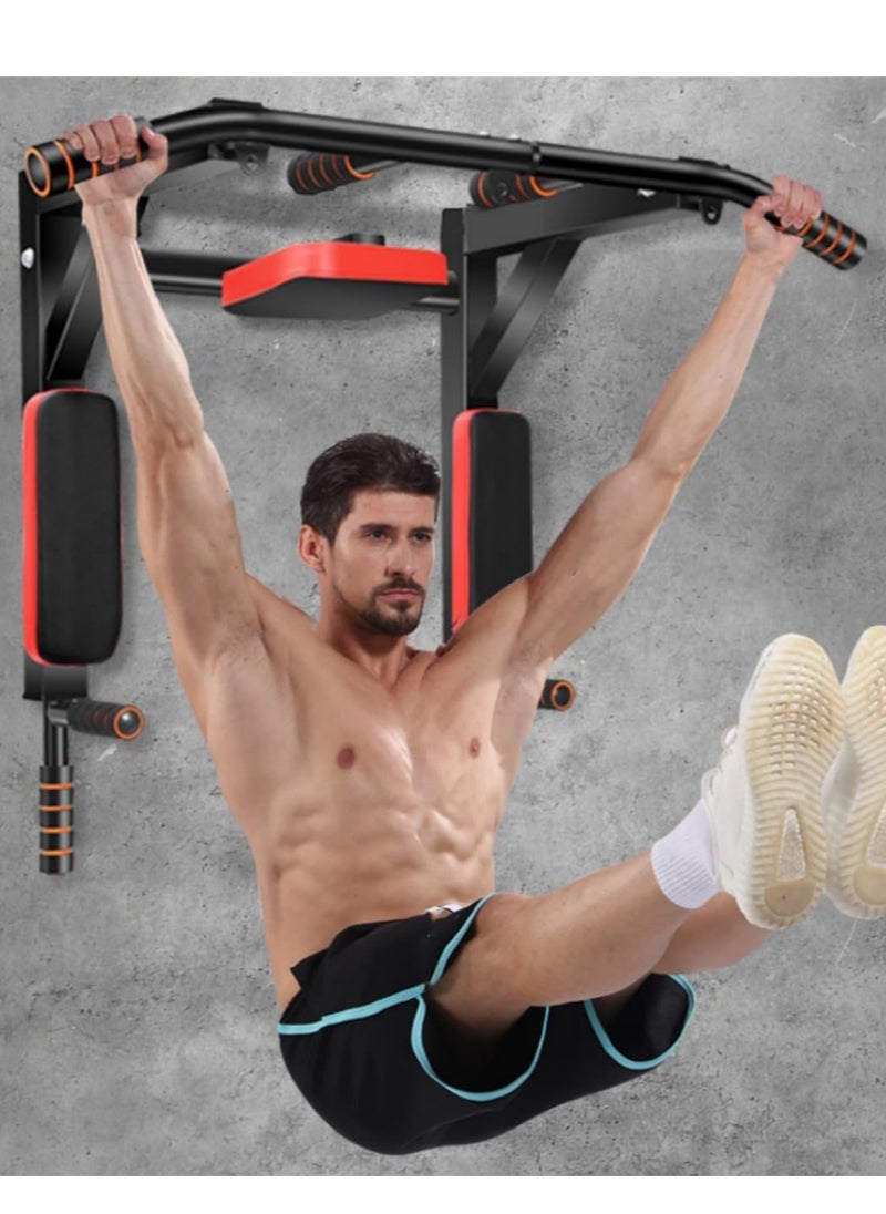 Maston Multifunction Wall Mounted Bar For Pull Up, Chin Up and Dip Station Power Set Training Equipment Fitness and Strenght For Home & Gym Workout  - Image 1