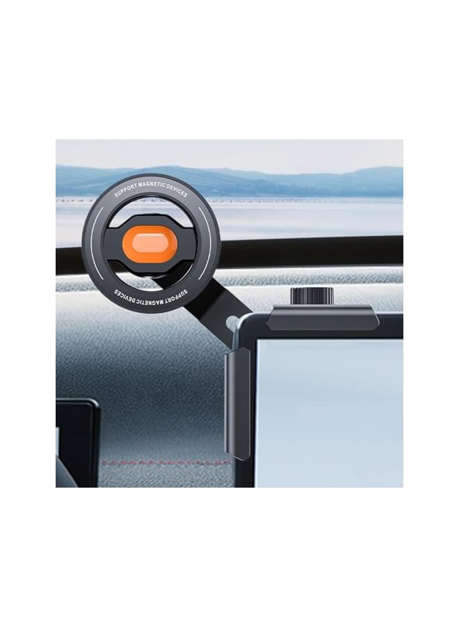 Green Tiger Magnetic Phone Mount, Dashboard Phone Holder, 360 Degree Rotating Auto Cradle Stand for Energy Vehicles, SUVs, and Trucks, Space Saving Compact ABS Alloy Design - Image 3