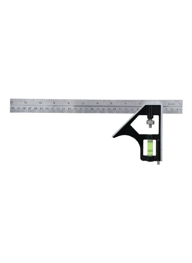 ACE Auto Lock Blade Adjustable Combination Square Silver and Black 12 Inch TGZH-12  - Image 2