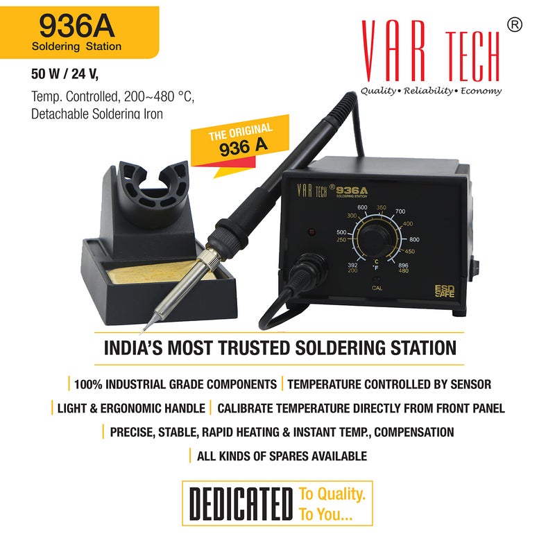 VAR TECH 936A Soldering station 200 to 480 °C Industrial grade - Image 3