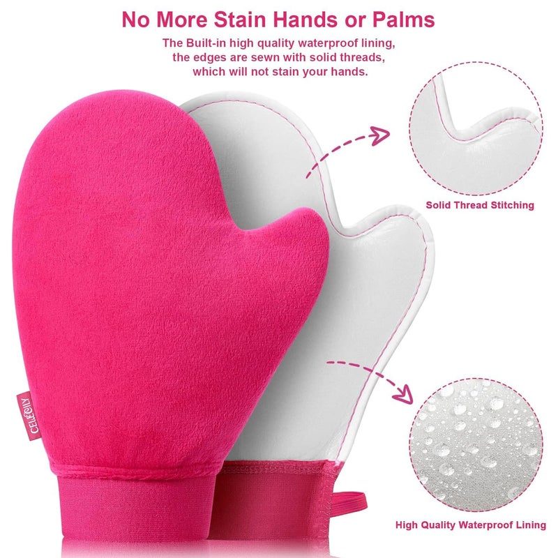 CeleCily Self Tanning Mitt Applicator Self Tanner Mitt Applicator Tanning Mitts Self Tanner Mit Self Tanning Glove For Self Tan Mitt Applicator Sunless Tanner Mitt Self Tanner Glove Self Tan Mit - Image 2