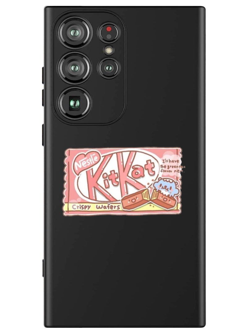 Theodor Protective Slim Fit Case Liquid Silicone Cover with Full Body Protection Anti-Scratch Shockproof Case For Samsung Galaxy S24 Ultra (Black) - KitKat - Image 1