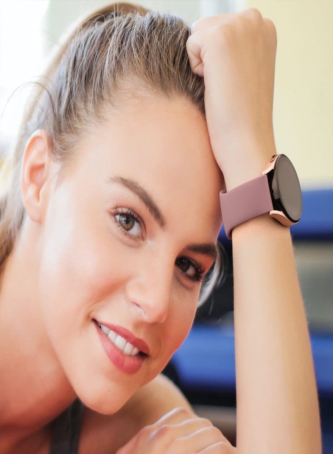 Meliya Bands for Coros Pace 2/ Apex 42mm/ Apex 2 Watch Bands, Soft Silicone Sport Strap Replacement Band for Coros Pace 2 Smart Watch (Starlight+MilkTea+SmokeViolet) - Image 5
