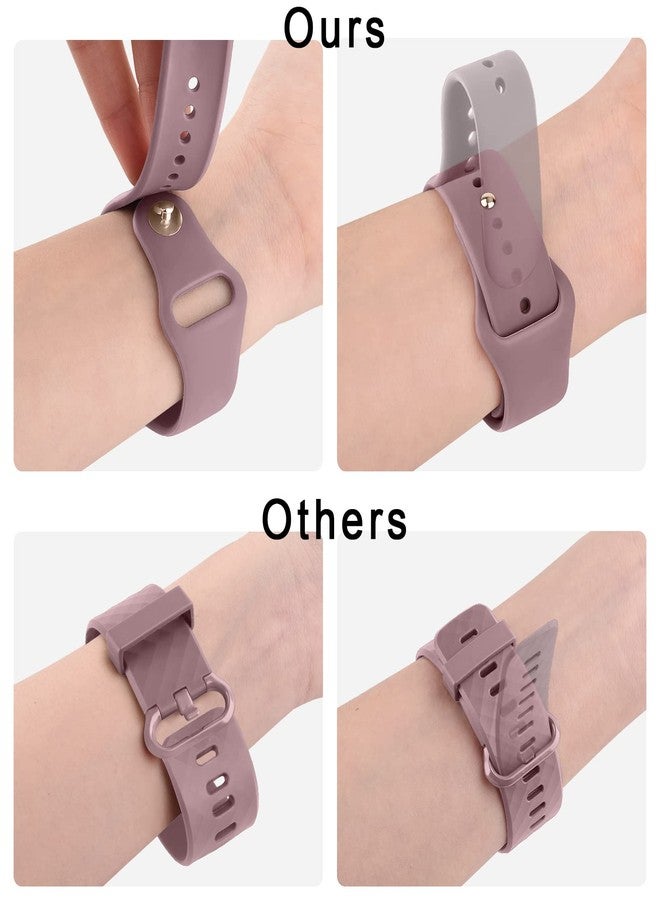 Meliya Bands for Coros Pace 2/ Apex 42mm/ Apex 2 Watch Bands, Soft Silicone Sport Strap Replacement Band for Coros Pace 2 Smart Watch (Starlight+MilkTea+SmokeViolet) - Image 4