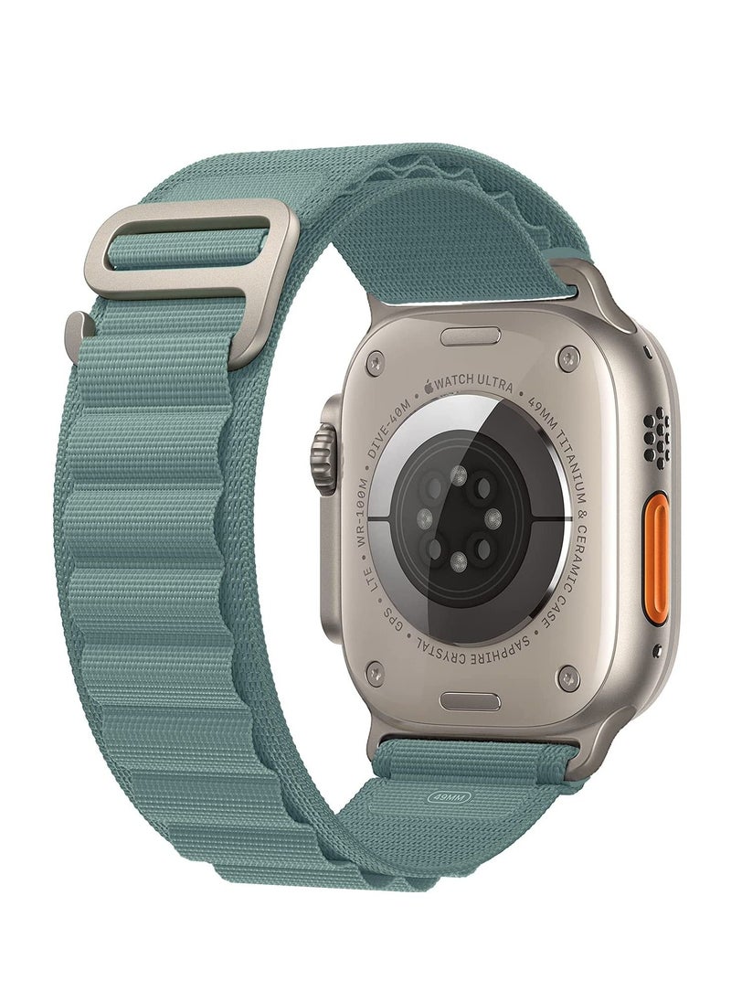 BORTONY - Alpine Loop Strap Compatible with Apple Watch Ultra Strap 49mm Size 45mm 44mm 42mm Sports Nylon Adjustable Replacement Band with Titanium G-Hook for iWatch Series 8 7 6 5 SE - Image 1