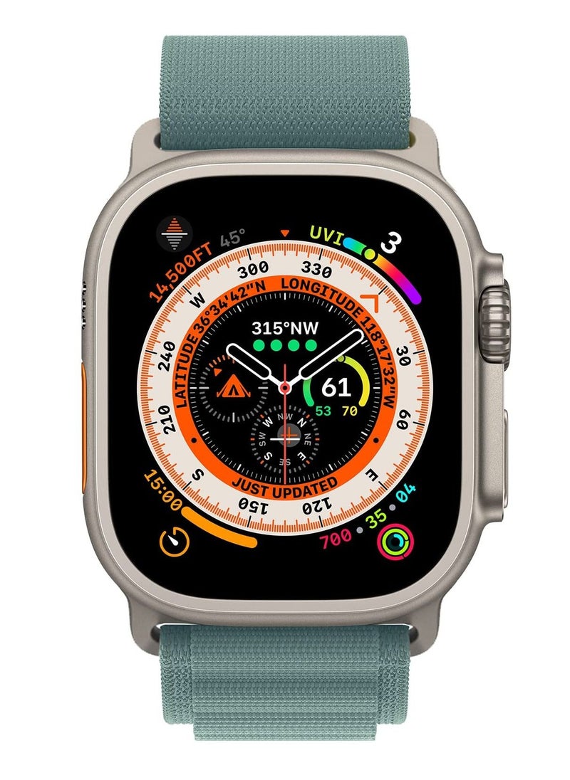 BORTONY - Alpine Loop Strap Compatible with Apple Watch Ultra Strap 49mm Size 45mm 44mm 42mm Sports Nylon Adjustable Replacement Band with Titanium G-Hook for iWatch Series 8 7 6 5 SE - Image 1