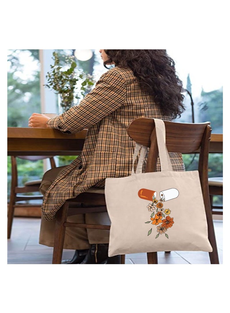 PRINTSHOP4ME Pharmacist Day Appreciation Canvas Tote Bag - Celebrating the Pharmacists Day - Shopping and Party Bag for Pharmacist Students - Teachers - Image 3