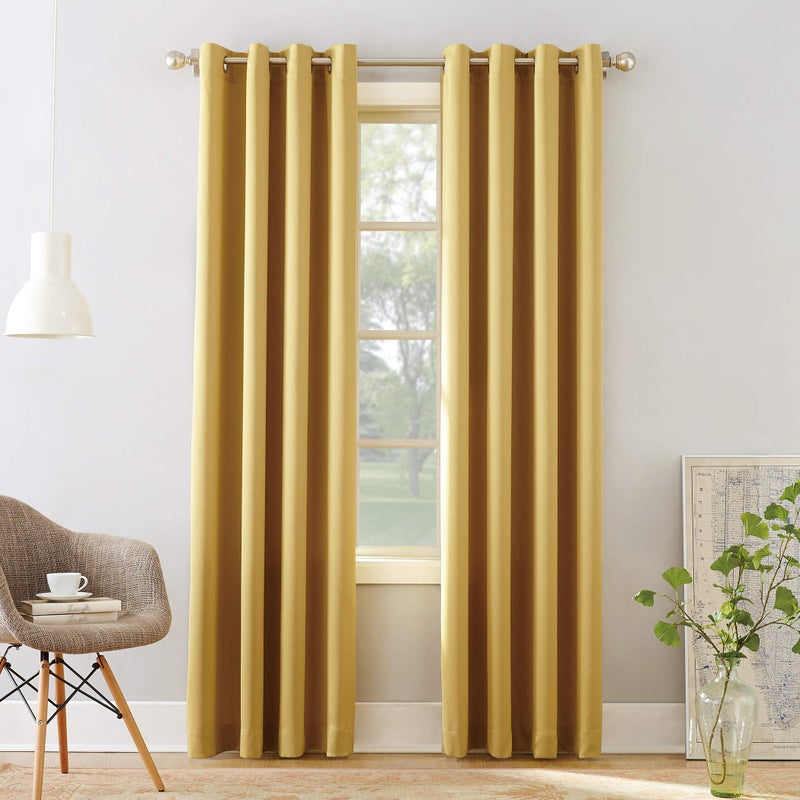 Sun Zero Barrow Energy Efficient Grommet Curtain Single Panel - Image 1