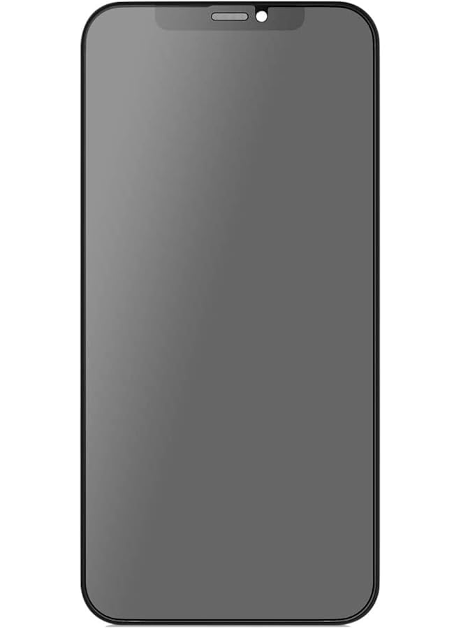 erorex Privacy Glass Screen Protector For Iphone 12 Clear Anti Spy 3D Tempered Glass Screen Guard With Built In Silicone Bumper Aegis I12 - Image 1