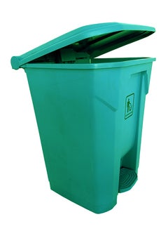 AKC AKC Step Trash Bin | Plastic Matte Finish | Functional Waste & Garbage Waste Bin | Suitable For Homes, Villas, Large Areas & Communal Spaces | Green | 68 Liters  - Image 1