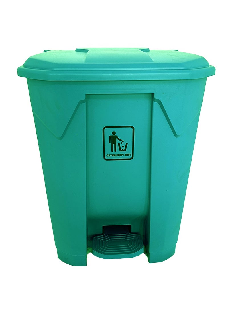 AKC - AKC Step Trash Bin | Plastic Matte Finish | Functional Waste & Garbage Waste Bin | Suitable For Homes, Villas, Large Areas & Communal Spaces | Green | 68 Liters - Image 1